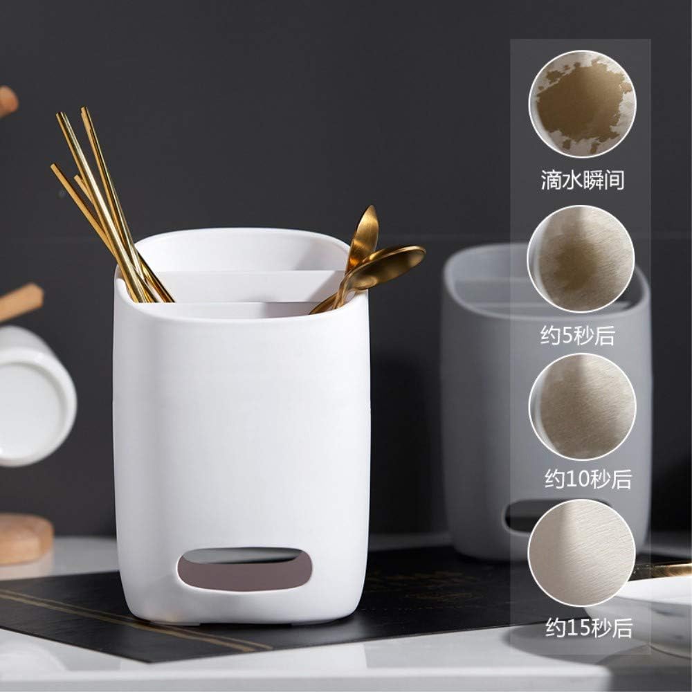 Amazon Kingzuo 珪藻土 はし立て 丸型 シンプル おしゃれ かわいい 箸立て お箸立て 箸入れ カトラリースタンド 箸スタンド キッチンツールスタンド 水切り キッチンツール 調理器具 キッチン用品 卓上用品 キッチン収納 台所収納 北欧 雑貨 インテリア ホワイト 箸立て