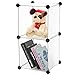 C&AHOME Cube Storage, 2-Cube Organizer Unit, Plastic Closet Storage Shelf, DIY Bookshelf, Modular Bookcase, Cabinet Ideal for Bedroom, Living Room, Office, 12.4