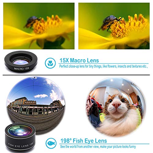 image for DDcafor Phone Camera Lens Kit, 20X Telephoto Lens with Tripod, Shutter