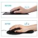 Ergonomic Mouse Pad with Gel Wrist Rest Support, Bidear Memory Foam 3D Non-Slip Rubber Base Gaming Mouse Mat for Computer & Laptop (Black)