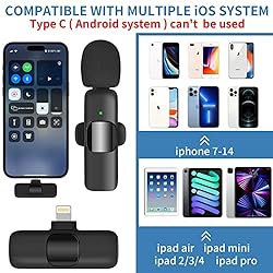 IIQ Wireless Lavalier Microphone for iPhone, Mini