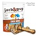 Jack&Pup Roasted Meaty Beef Shin Bone Dog Treats – 8-11” Long Lasting All Natural Gourmet & Healthy Dog Bone Treat Chews – Savory Smoked Beef Flavor (3 Pack)