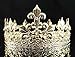 Janefashions Men's Full Round Circle King Metal Hair Jewelry Crown Austrian Rhinestone Crystal Fleur-de-lis Theater Medieval Times T1876g Gold