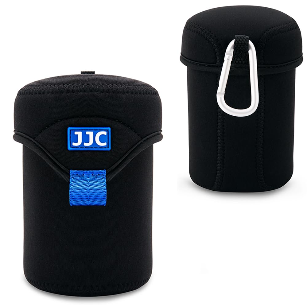JJC Water-Resistant Camera Lense Pouch, Soft Neoprene Camera Lens Cases Bag Protective for Sony, Canon, Nikon, Pentax, Olympus, Panasonic Lens - XL