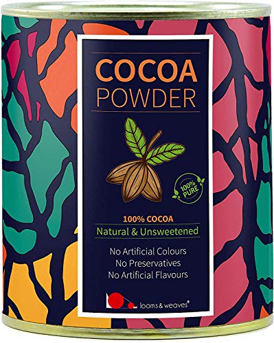 Glamorous Hub Webstühle & Gewebe 100% reines & natürliches Kakaopulver aus Kerala 250 g