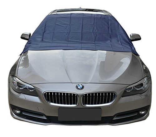 Huge Size 94" x 54" Magnetic Windshield Cover Windshield Snow Cover Ice Removal Wiper Visor Protector Exterior Auto Snow Windshield Cover With Magnetic Edges Fits Any Car, Truck, SUV, Van - Thumbnail 6