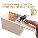 Feeke Spider Prank Scare Box，Handmade Fun Practical Joke Boxes for Halloween Party Favors and Decoration