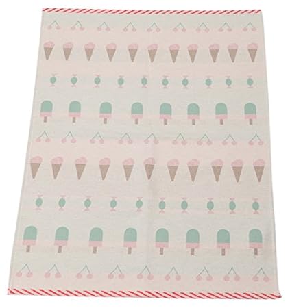 David Fussenegger Babydecke Luca Candy & Ice Cream Baumwoll-Mischgewebe Pastell/rosa 90 x 70 cm