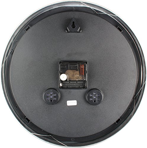 image for Zoyer Large Wall Clock 12 Inch Round Non-Tick Silent Decorative Wall C