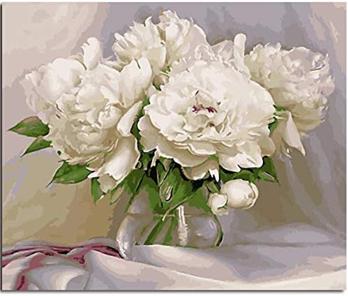 Flower Framless Picture Diy Acrylic Oil Painting By Numbers Wall Art Diy Canvas Oil Painting Home Decor 40*50Cm