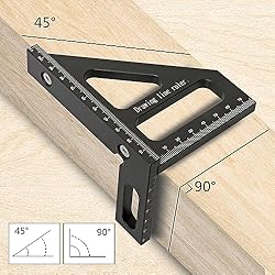 KETIPED Metric 3D Multi-Angle Measuring Ruler,45/90