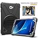 Samsung Galaxy Tab A 10.1 Case, Heavy Duty Rugged Full-Body Hybrid Shockproof Drop Protection Cover with Kickstand and Hand Strap for for Galaxy Tab A 10.1 Inch Tablet SM-T580/T585 (Black)