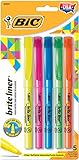 BIC Brite Liner Highlighters, Chisel Tip, Assorted Colors, 5-Count