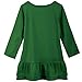 Arshiner Girls Cotton Long Sleeve A-Line Ruffle Hem Dress for School