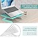 Laptop Stand Ergonomic, Jelly Comb Multi-Angle Adjustable Laptop Riser with Built-in Foldable Legs and Phone Holder, Ventilated Notebook Stand Tray for MacBook, Desktop Computer, Tablet – Greenthumb 2