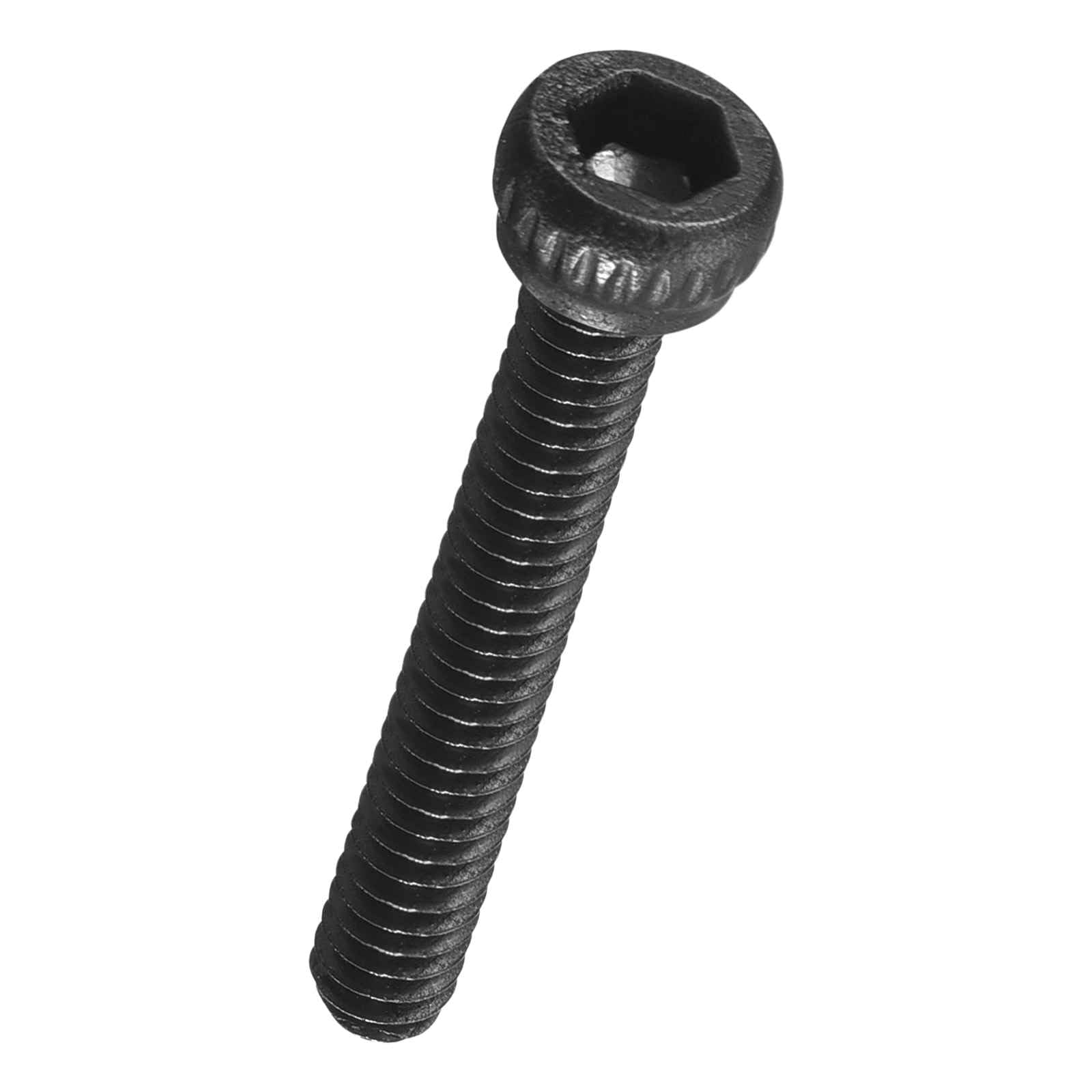 Kozelo 50pcs Socket Head Cap Screws - [M1.6-0.35 x 10mm] Alloy Steel Black Oxide Grade 12.9 Internal Hex Screw Full Thread for Industrial & Machinery Use, Black