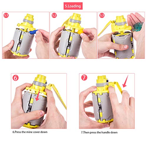 FenglinTech Grenade for Nerf, Large Capacity Foam Bullet Ball Hand Grenade for CS Nerf Battle Game - V2 - Thumbnail 5