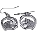 Horse Earrings | Brilliant Abalone Paua Shell | Hypoallergenic Silver Plated Horseshoe