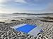 Sequoia Sun Gear Outdoor Beach Blanket - Large 9' x 7' Oversized Mat - Includes 4 Windproof Stakes & Anchor Sand Pockets - Perfect For Picnics, Hiking, Camping - Portable, Compact, Lightweight