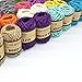 Renashed Natural Twine 24 Pack 8 Color Random 3 Ply Gift Wrapping String Arts Crafts Gift Christmas Packing Materials String for Gardening Applications