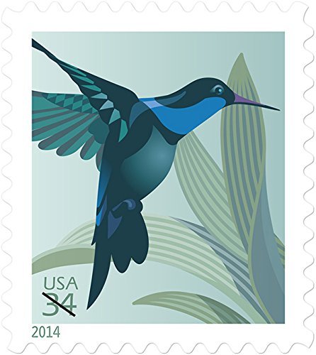 USPS Hummingbird 34 cent stamps - 100 Stamps