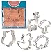Woodland Cookie Cutters - 5 Piece Boxed Set - Cute Fox, Cute Owl, Deer/Fawn, Mushroom, Hedgehog - Ann Clark - USA Made Steel