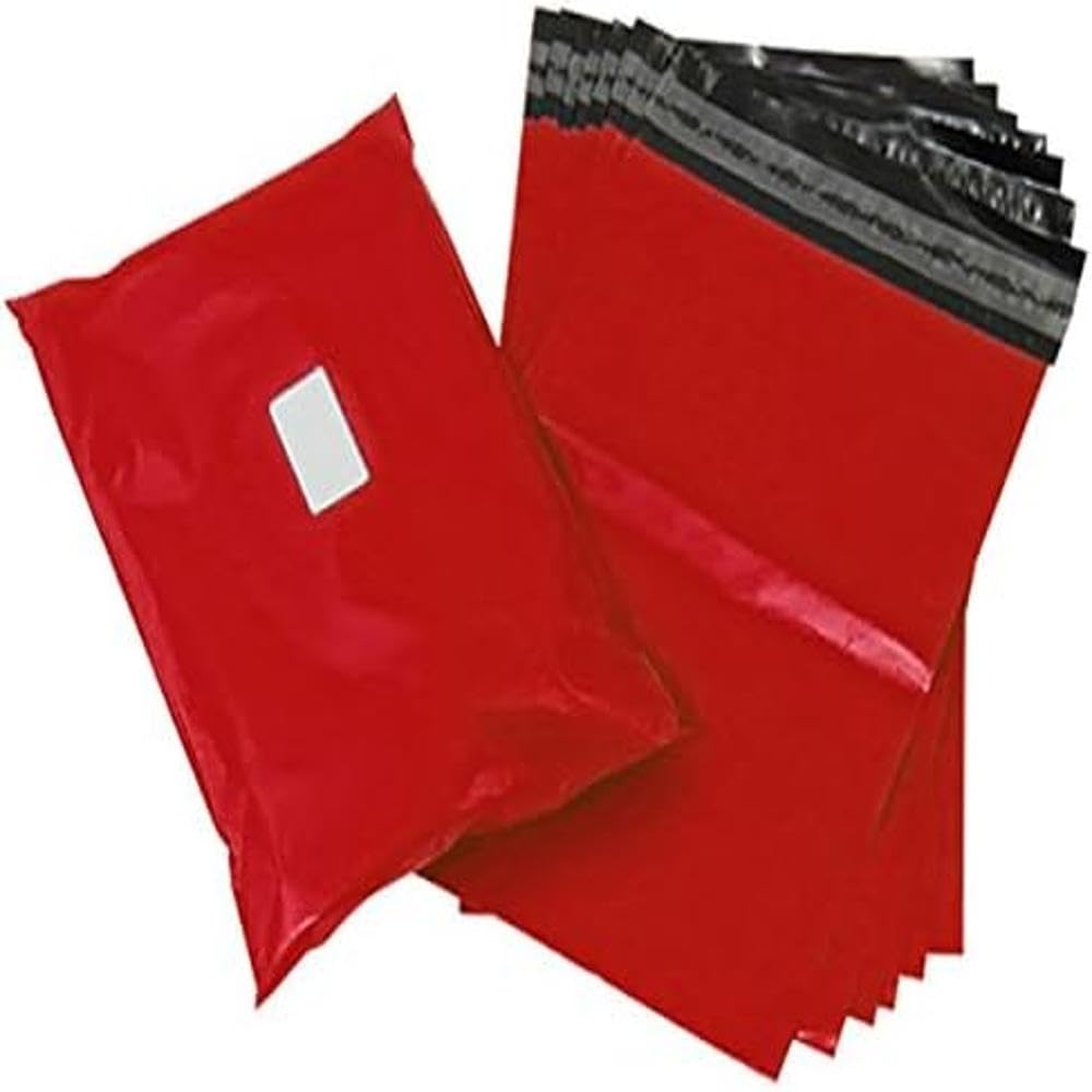 Triplast 6 x 9-Inch Plastic Mailing Postal Bag - Red (Pack of 200)