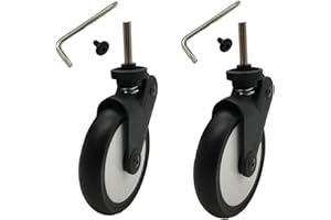 AICTIMO Stroller Replacement Rubber Wheels Front and Rear Wheel Stroller Accessory Compatible With Babyzen YOYO YOYA (2 PCS Front Wheel)