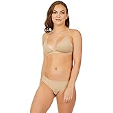 Capezio Womens Capezio Deep Neck Clear Back Bra