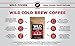 Cold Brew Coffee Kit, Brew-At-Home Wild Coffee Pouch made with Ground Organic Wild Coffee, Fair trade, Single-origin, Fresh roasted High-performance Coffee (Lumberjack Blend, 4 Pouch)
