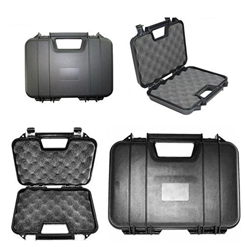 HTUK Airsoft Pistol Case Safe And Secure Airsoft Hard Carrying Case (31.5CM) (Black)