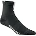 Louis Garneau Conti Performance Cycling Socks for Men and Women, Black/Gray, Large/X-Large