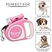 Buzazz Retractable Dog Leash, 5m/16ft Automatic Retractable Dog Walking Lead for Small Medium Dog with Anti-Slip Handle and LED nightlight, Moving Free, One Button Break & Lock