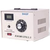 LNUJIUN Variac Auto Transformer, STG-1000W 0-300V Adjustable Voltage Regulator with LCD Display 110V Single Phase Power Supply Converter Transformer (Universal Socket)
