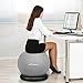 Trideer Ball Chair – Exercise Stability Yoga Ball with Base for Home and Office Desk, Ball Seat, Flexible Seating with Resistance Bands & Pump, Improves Balance, Back Pain, Core Strength & Posture …