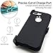 iPhone 8 Plus Case with Screen Protector,iPhone 7 Plus Protective Phone Cases for Men/Women,Vodico Heavy Duty Shockproof Defender Full Body Military Grade Stand Holster Cover with Belt Clip (Black)