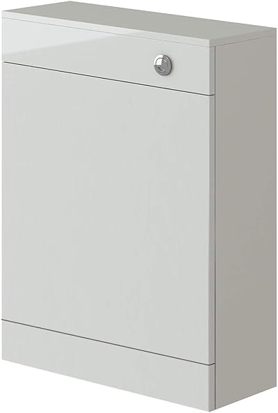 VeeBath Sphinx Back to Wall Toilet Unit 600mm High Gloss White MDF