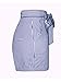 BEAGIMEG Womens High Waist Stripe Casual Shorts with Pockets Belt Dark Blue, Dark Blue, Small