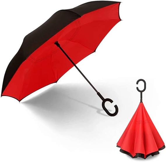 Amazon Co Jp Solu Store 日傘 逆さ傘 濡れない 長傘 Uvカット 超撥水 逆さに開く傘 男女兼用 メンズ おしゃれ C型 8本骨 自立可能 梅雨 晴雨兼用 逆さま傘 遮光 遮熱 耐風 自立式 車用 大きい 紫外線対策 服 ファッション小物