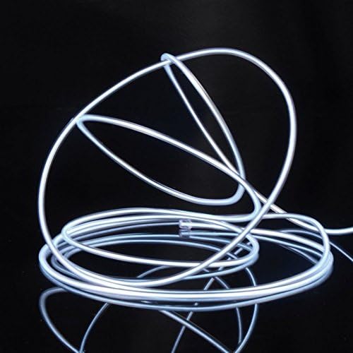 COVVY Neon Glowing Strobing Electroluminescent Light Super Bright Battery Operated EL Wire Cable for Cosplay Dress Festival Halloween Christmas Party Carnival Decoration (9FT - Image 3