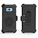 J.west Galaxy S8 Plus Case, [Kickstand] Black Armor Holster Defender Full Body Protective Hybrid Case Cover with Belt Clip for Samsung Galaxy S8 Plus 2017 Release(6.2 inch)