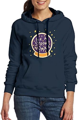 Rain Sports I See A Strong Woman Women's Pockets Hooded Sweatshirt