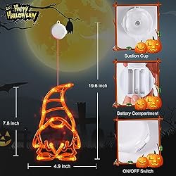 LOLStar Halloween Lights, 3 Pack Orange White and