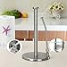 Stand Up Paper Towel Holder, Easy to Tear, Sturdy Stainless Steel, Paper Towel Dispenser with Anti Rust Weighted Base for Tissue and Garbage Bags in Roll