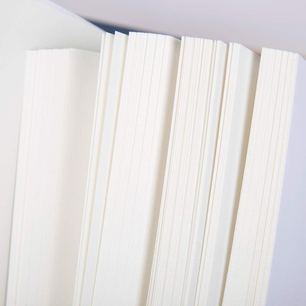 A4 Sketch Book - 160 Sheets (320 Pages) Blank Notebook, 100gsm Acid Free Paper, Hardcover Sketchbook, White - Image 4