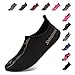 CIOR Men Women and Kids Quick-Dry Water Shoes darkweight Aqua Socks For Beach Pool Surf Yoga Exercise,S0602,Black,XL