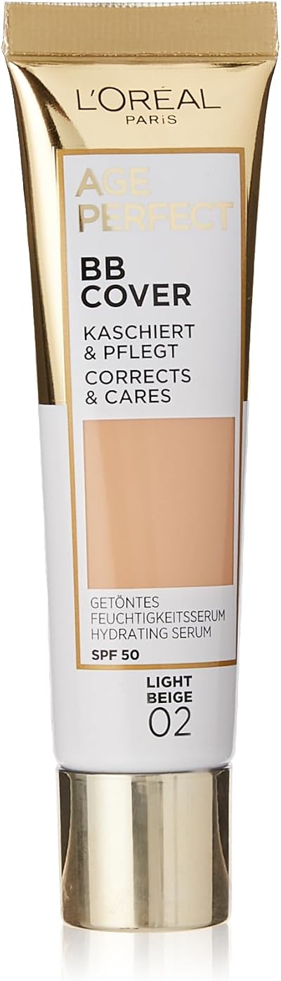L'Oréal Paris Age Perfect BB Cream 02 Light Beige SPF 50 Hydrating Serum