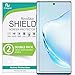 RinoGear (2-Pack) Screen Protector for Samsung Galaxy Note 10 Plus (Fingerprint ID Compatible) Screen Protector [Flexible Clear Film] Case Friendly Accessories