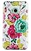 DandyCase 2in1 Hybrid High Impact Hard Pink Floral Pattern + Mint Green Silicone Case Cover For HTC One M7 4G LTE + DandyCase Screen Cleaner
