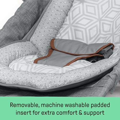 Summer Infant 2-in-1 Bouncer & Rocker Duo (Heather Gray) Convenient and Portable Rocker and Bouncer for Babies Includes Soft Toys and Soothing Vibrations